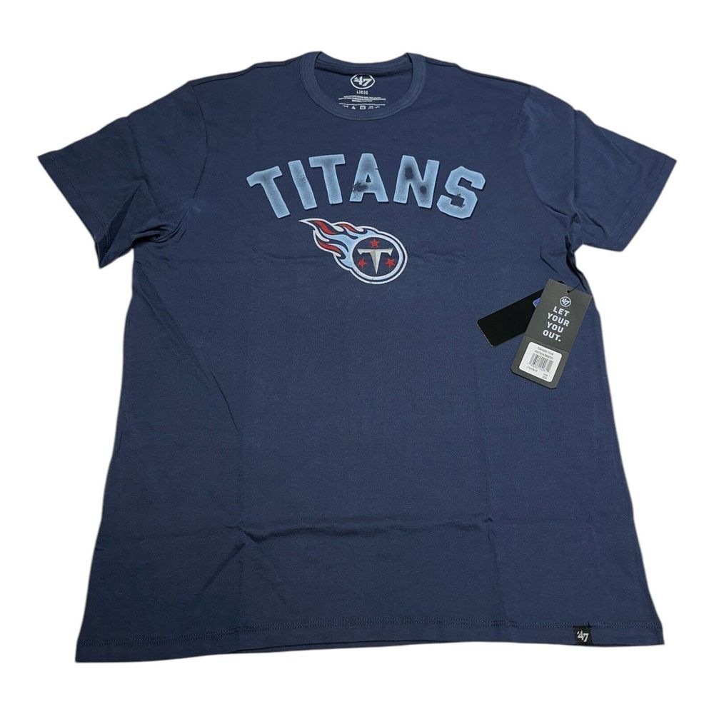 '47 Tennessee Titans All Arch Franklin Short Sleeve T-shirt Men's L Atlas Blue